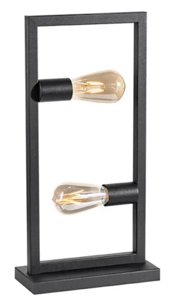 Discount LABEL51 Tafellamp Quadrato 2-lamps, kleur Zwart