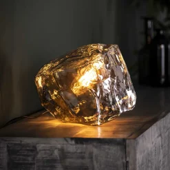 Outlet LifestyleFurn Tafellamp Rock 25cm Chromed glas