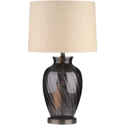 Richmond Interiors Tafellamp Rowan 65cm, kleur Smoke