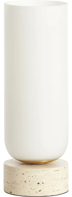 Clearance Light & Living Tafellamp Rylano Melkglas Melkwit