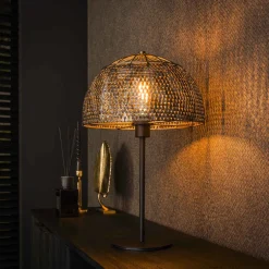 Best LifestyleFurn Tafellamp Stefen 55cm hoog Zwart bruin