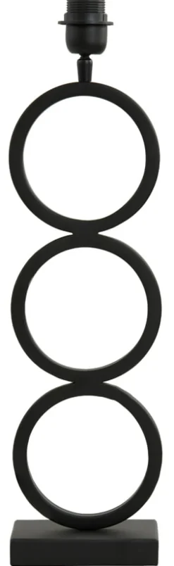 Online Light & Living Tafellamp Stelios 51cm (excl. kap) Mat Zwart