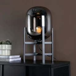 Nohr Tafellamp Syed Glas, kleur Zwart