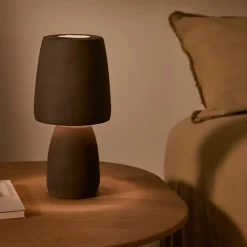 Clearance Kave Home Tafellamp Tandy Terracotta, 30cm Bruin