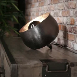 Online LifestyleFurn Tafellamp Tieme Zwart nikkel