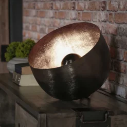 Online LifestyleFurn Tafellamp Tieme Zwart nikkel