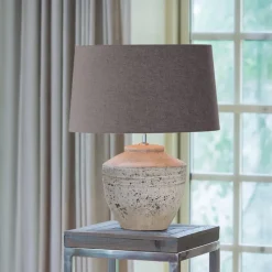 Light & Living Tafellamp Toba 40cm, kleur (excl. kap) Antiek Grijs