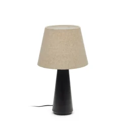 Hot Kave Home Tafellamp Torrent 60cm hoog Zwart