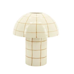 Outlet By-Boo Tafellamp Trazo Keramiek, kleur Beige