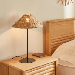 Discount Kave Home Tafellamp Urania 50cm, Rotan Naturel