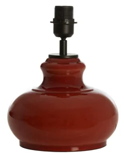 New Light & Living Tafellamp Verde Glas, 29cm, kleur (excl. kap) Bruin