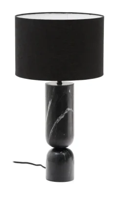 Hot Kave Home Tafellamp Vex Marmer en linnen, 57cm