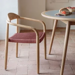 Discount Kave Home Tuin / Eetkamerstoel Nina Eucalyptushout