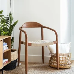 Discount Kave Home Tuin / Eetkamerstoel Nina Eucalyptushout