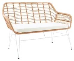 Outlet Artistiq Living Tuinbank Haris 120cm, Rotanlook