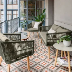 Sale Kave Home Tuinset Inti kleur Groen Vergrijsd groen