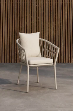 Outlet Nohr Tuinstoel Emylee Bouclé, kleur Beige