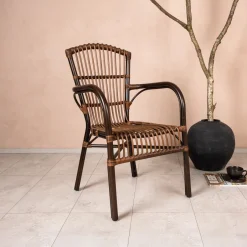Clearance Nohr Tuinstoel Kiyoko Rotan Bruin