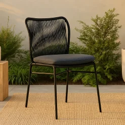 Best Nohr Tuinstoel Malek Stapelbaar, kleur Zwart