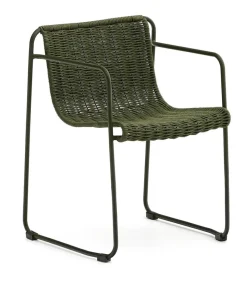 Clearance Kave Home Tuinstoel Maurina Handgeweven touw en staal