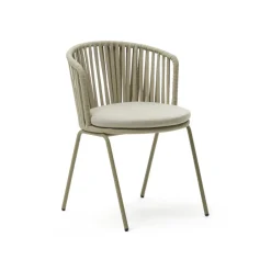 Online Kave Home Tuinstoel Saconca Gevlochten touw