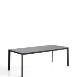 Outlet Kave Home Tuintafel Anafi Gesinterde steen, kleur Donkergrijs