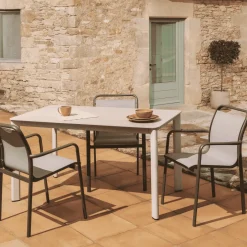 Hot Kave Home Tuintafel Anafi Gesinterde steen, kleur Beige