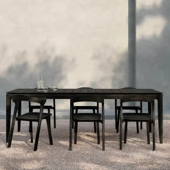 Discount Ethnicraft Tuintafel Bok Gevernist Teakhout, kleur Zwart