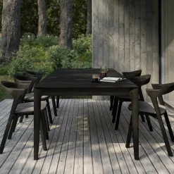 Discount Ethnicraft Tuintafel Bok Gevernist Teakhout, kleur Zwart