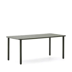 Online Kave Home Tuintafel Brai Staal, 180 x 90cm