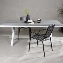 Nohr Tuintafel Ceddrick 200 x 100cm, kleur Licht Grijs