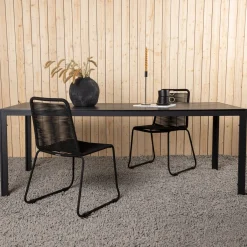 Hot Nohr Tuintafel Erikka Polywood, kleur Zwart