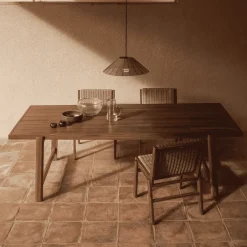 New Kave Home Tuintafel Itani Acaciahout, 240 x 100cm