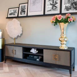 Clearance Richmond Interiors TV-meubel Bloomingville Eikenhout, 185cm Goud