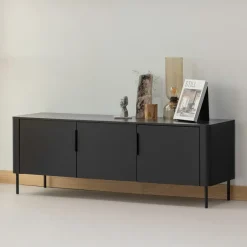 Outlet WOOOD TV-meubel Gunnar Grenenhout, 154cm, Zwevend of staand