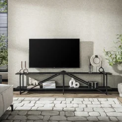 Hot LifestyleFurn TV-meubel Jerrod Liquid metal Grijs
