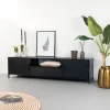 Clearance Livingfurn TV-meubel Kala Mangohout 180cm, kleur Zwart