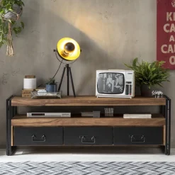 Clearance Artistiq Living TV-meubel Panama Acaciahout en staal