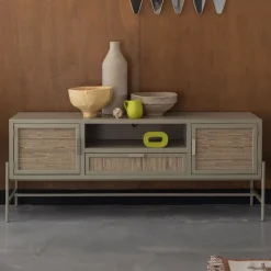 Discount Dutchbone TV-meubel Yasu Rattan, 148cm