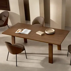 Discount Kave Home Uitschuifbare Eettafel Arlen Eiken, 200-250 x 95cm