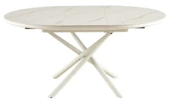 Online Artistiq Living Uitschuifbare Eettafel Arminda Marmerlook, 120 / 160 x 120cm