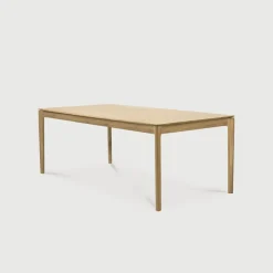 Best Ethnicraft Uitschuifbare Eettafel Bok Geolied Eikenhout, kleur Naturel