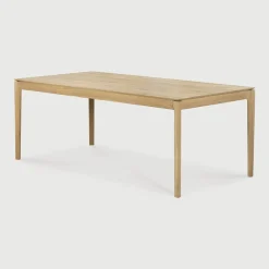 Best Ethnicraft Uitschuifbare Eettafel Bok Geolied Eikenhout, kleur Naturel