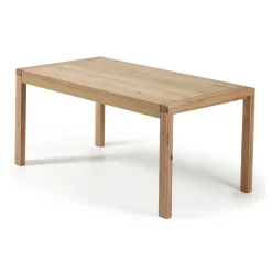 Kave Home Uitschuifbare Eettafel Briva Eiken Naturel, 180 x 90cm