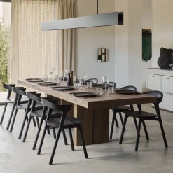 Clearance Ethnicraft Uitschuifbare Eettafel Double Hout, 200/300 x 100cm