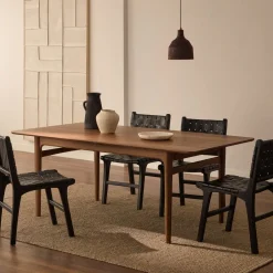 Sale Kave Home Uitschuifbare Eettafel Elan Notenhout, 200-260 x 100cm