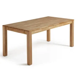 New Kave Home Uitschuifbare eettafel Isbel eiken naturel
