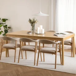 Sale Bendt Uitschuifbare Eettafel Jerad Eiken, 200/250/300 x 100cm Naturel