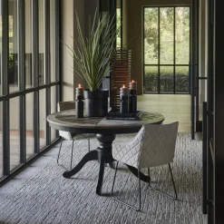 New Rivièra Maison Uitschuifbare Eettafel Le Marais Eikenhout, 140/190 x 140cm Black