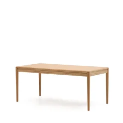 Sale Kave Home Uitschuifbare Eettafel Lenon Eikenhout, 160-200 x 90cm, kleur Naturel